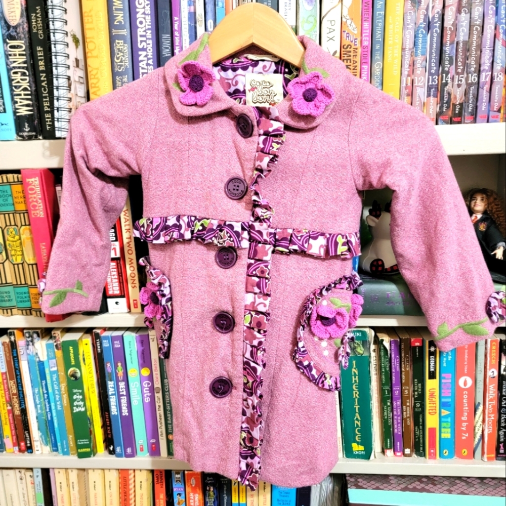 Boutique Coco Bon Bons Embroidered Coat